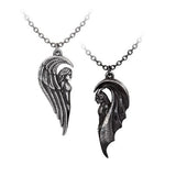 Couple Necklace Angel Demon Magnetic Gothic Set