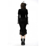 Dark In Love Zira Velvet Fishtail Skirt