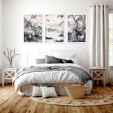 Decorating Bedroom Walls | Set of 3 Chinoiserie Wall art Prints