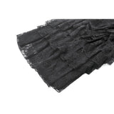 Dark in Love Vintage Gothic Lace Layered Maxi Skirt