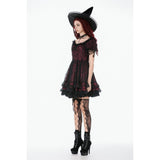 Dark in Love Red Black Lace Princess Dress