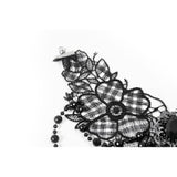 Dark in Love Lysandra Butterfly Lace Beaded Collar