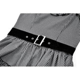 Dark in Love Striped Gothic Mini Dress
