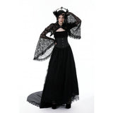 Dark in Love Belladonna Lace Bell Sleeve Goth Shrug