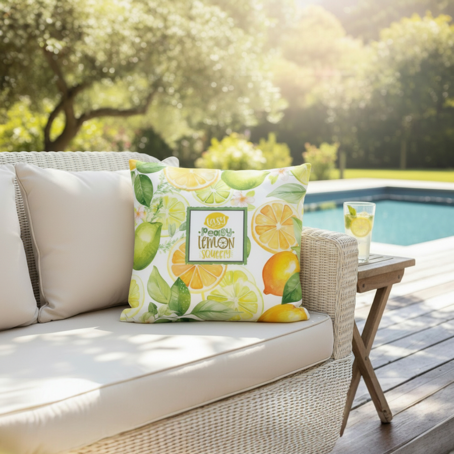 Easy Peasy Lemon Squeezy Cushion