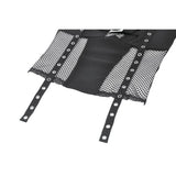 Dark in Love Bondage Mesh Panel Buckle Top
