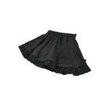 Dark in Love Lolita-Inspired Ruffled Mini Skirt in Black