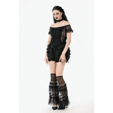 Dark in Love Ophelia Tiered Tulle Knee-High Socks