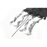 Dark in Love Seraphina Ruched Lace Goth Blouse in Black