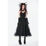 Dark in Love Gothic Satin Lace Dress