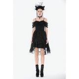 Dark in Love Romantic Gothic Lace Layered High-Low Dress