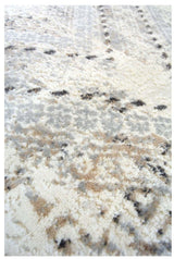 Abstract Vintage Cream & Grey Rug | D176A