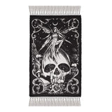 Fairy Skull Rug Gothic Woven Cotton Home Decor Alchemy Gothic RUG8