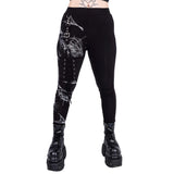 Heartless Arhana Spiderweb Leggings with Lace Up Feature