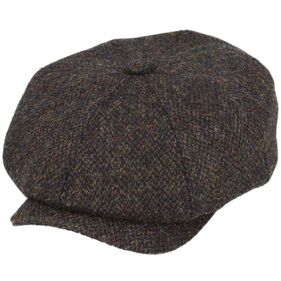 Uig Harris Tweed Newsboy Cap – Green