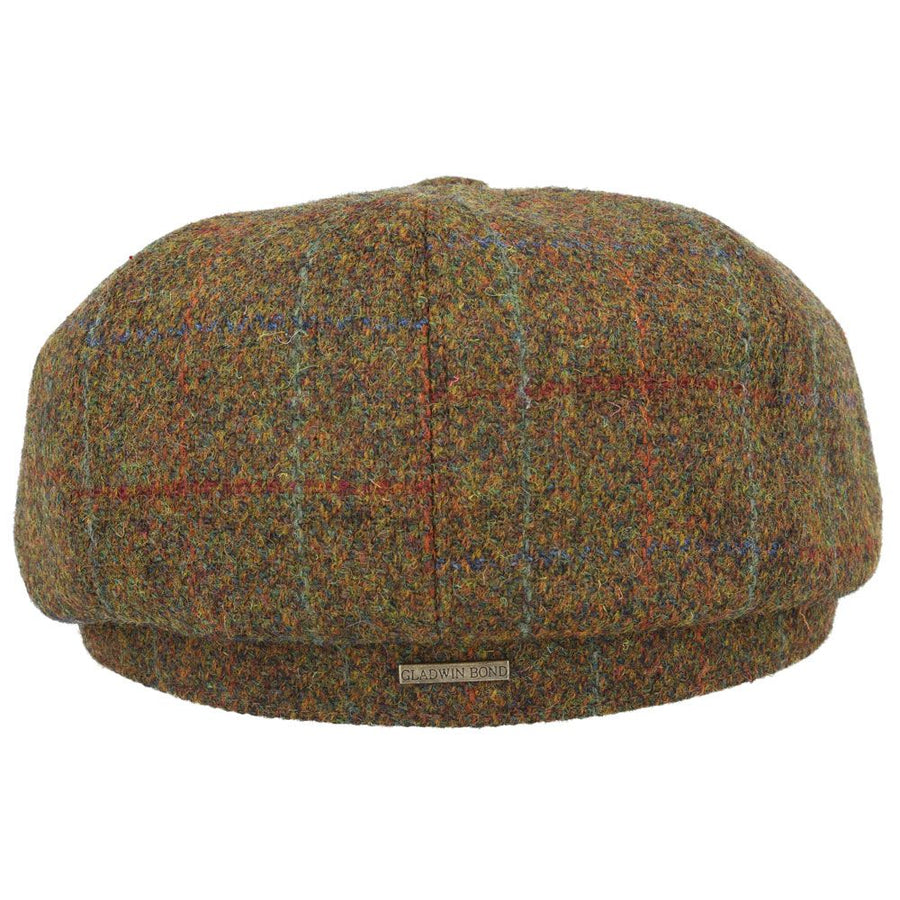 Barra Harris Tweed Newsboy Cap – Green
