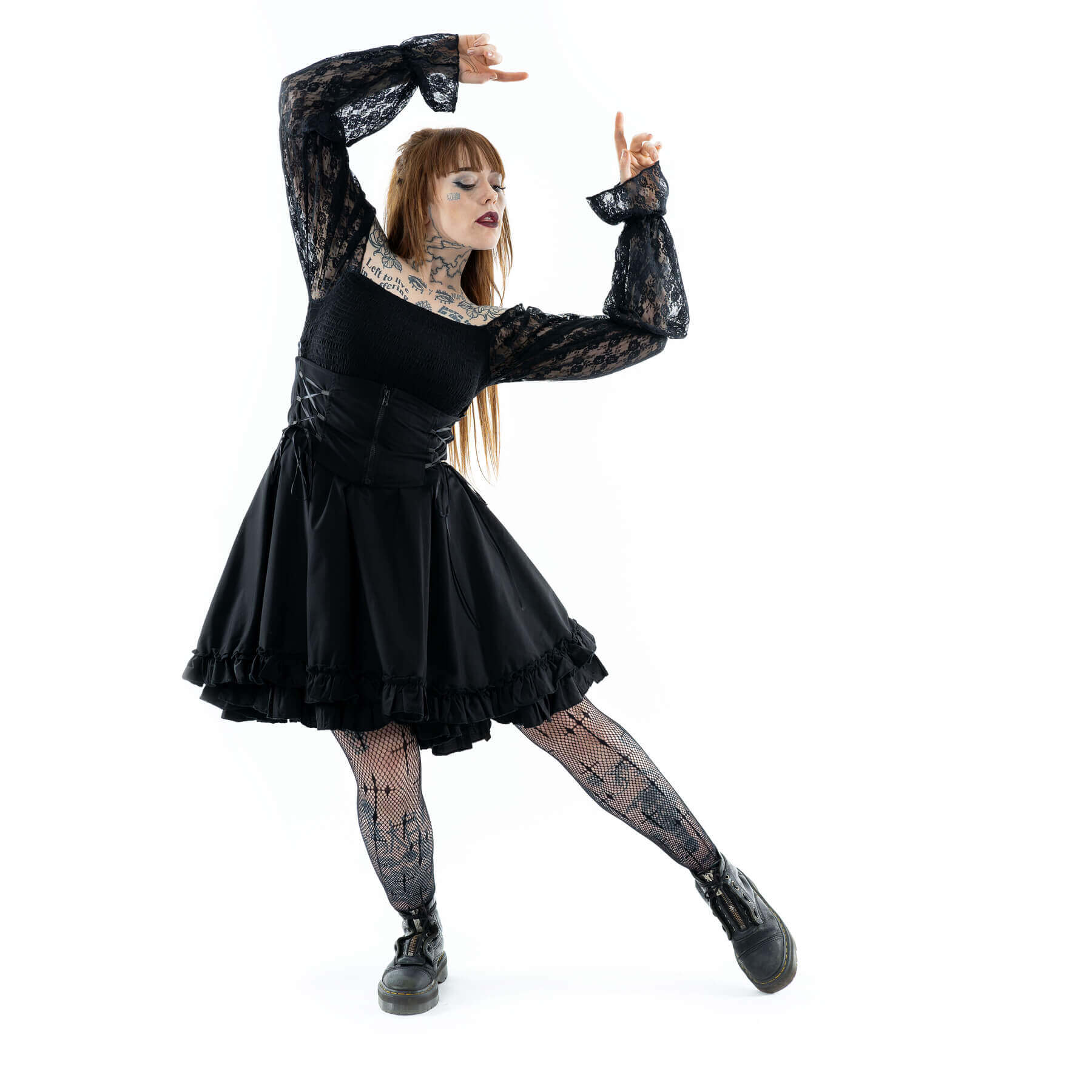 Poizen Industries Kabibi Ladies Dress in Black