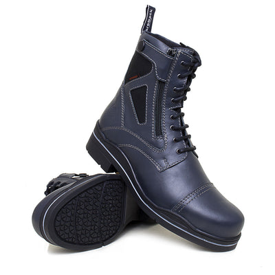 Kentucky Storm Waterproof Jodhpur Boots - Polished Navy