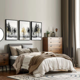 Landscape Canvas Wall Art | Set of 3 Asian Inspired Wall art Prints