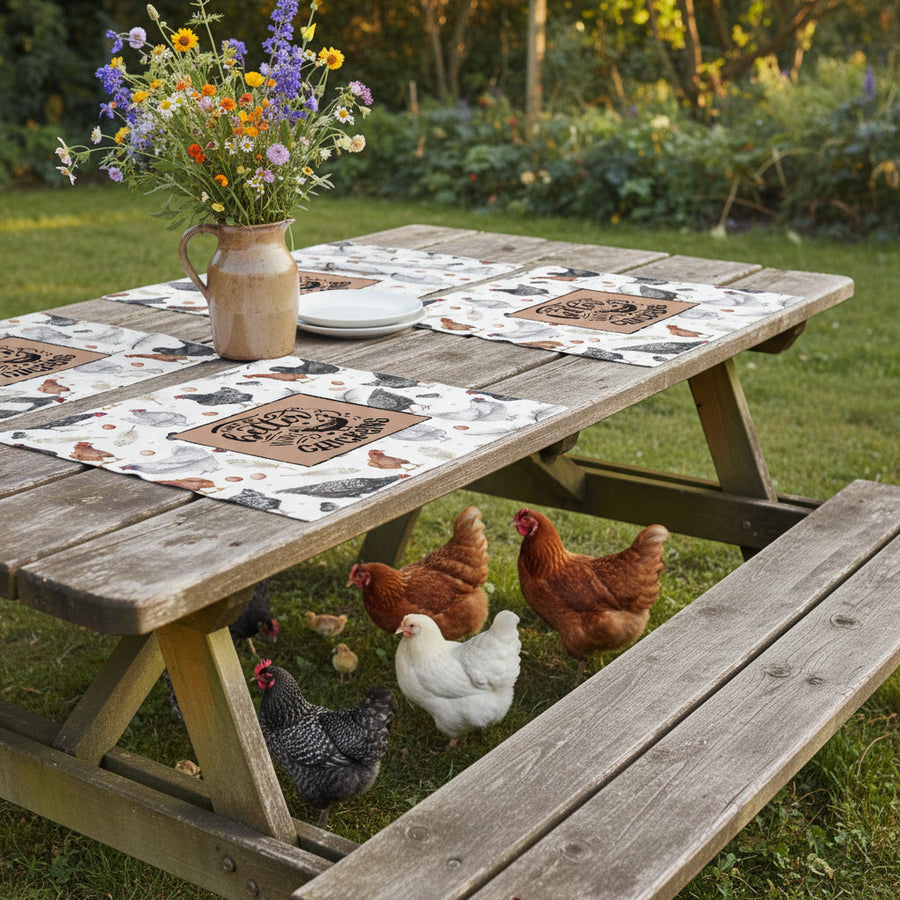 Life is better with chickens set of 4 placemats