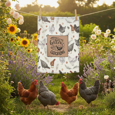 Life Is Better With Chickens Tea/Hand Towel