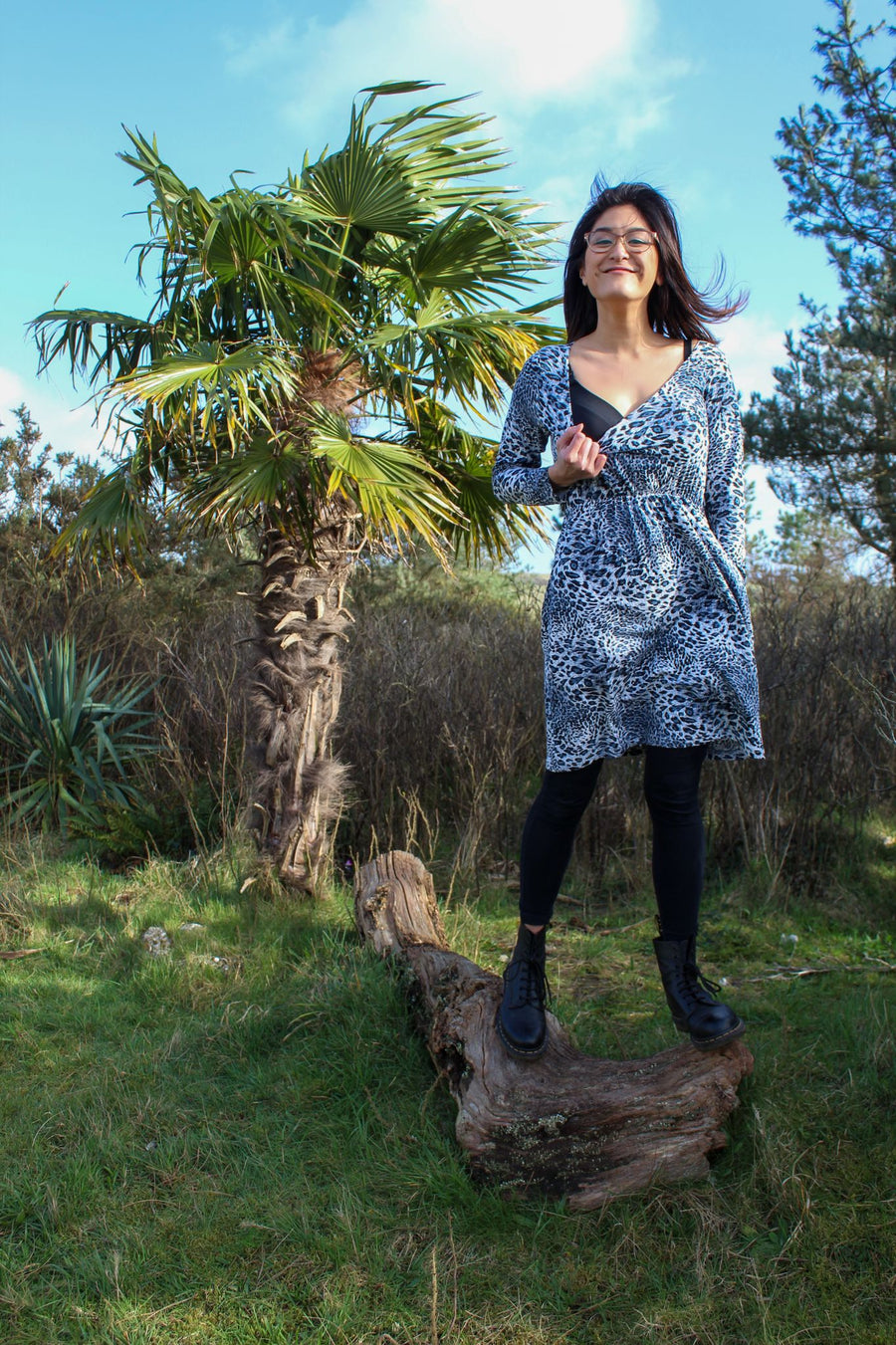 Petite Leopard Print Dress – Flattering Waist Fit with Pockets | Boutique Bestseller
