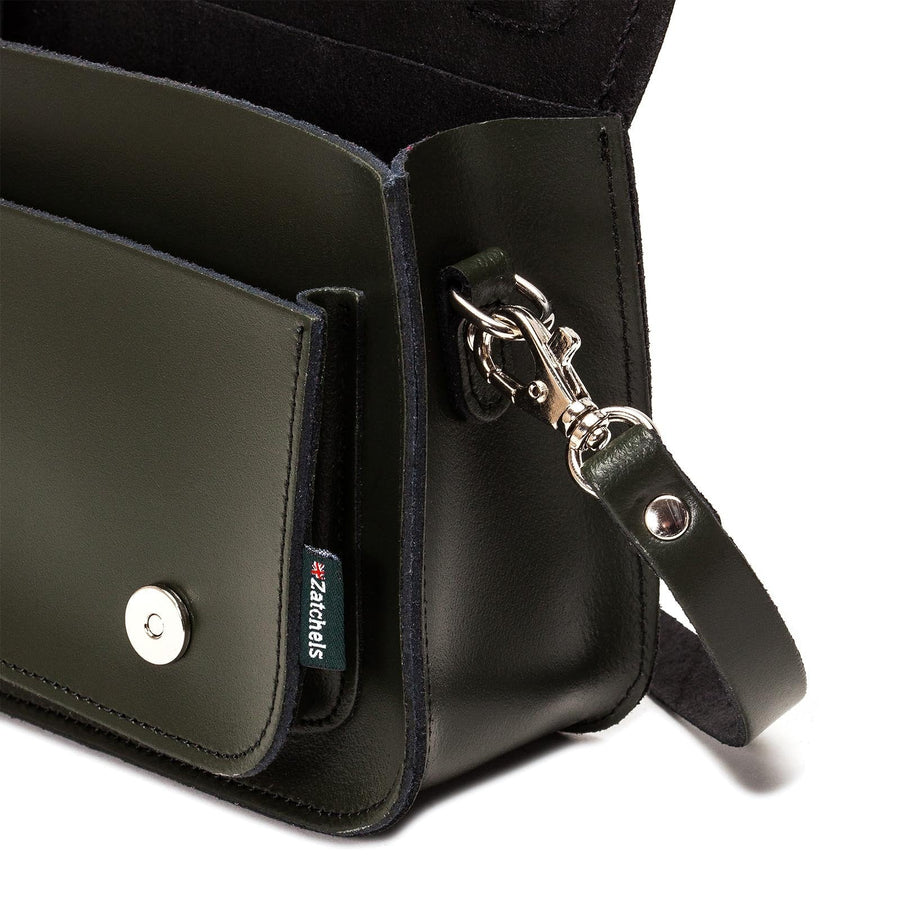 Handmade Leather Micro Satchel - Ivy Green