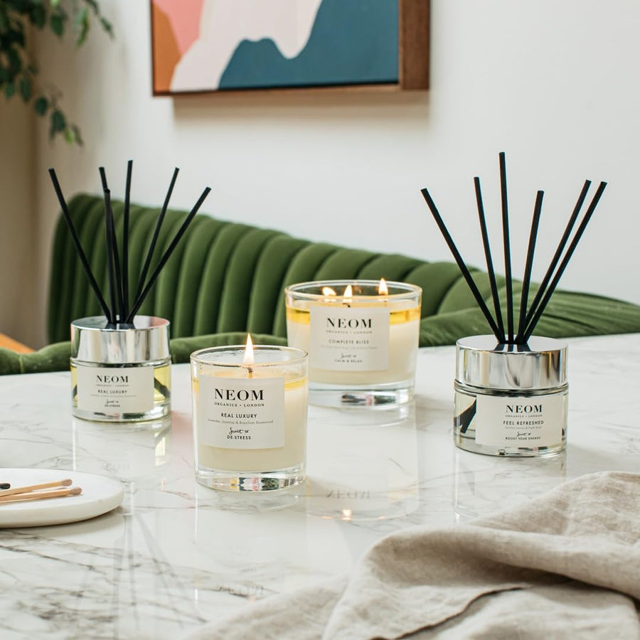 NEOM- Perfect Night's Sleep Scented Candle, Travel Size | Lavender & Jasmine | Essential Oil Aromatherapy Candle | Scent to Sleep