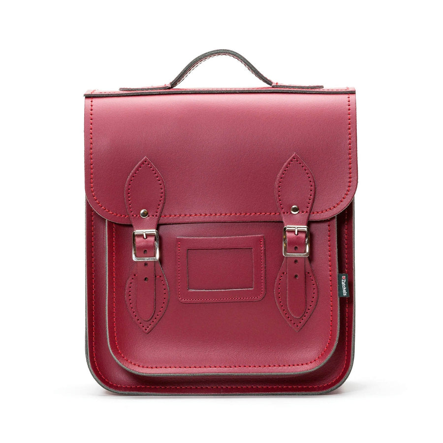 Handmade Leather City Backpack - Oxblood