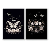 Prints Bedroom | Set of 2 Dark Academy Wall art Prints