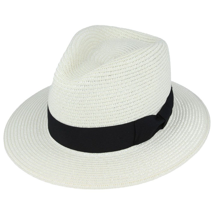Summer Paper Straw Fedora Hat