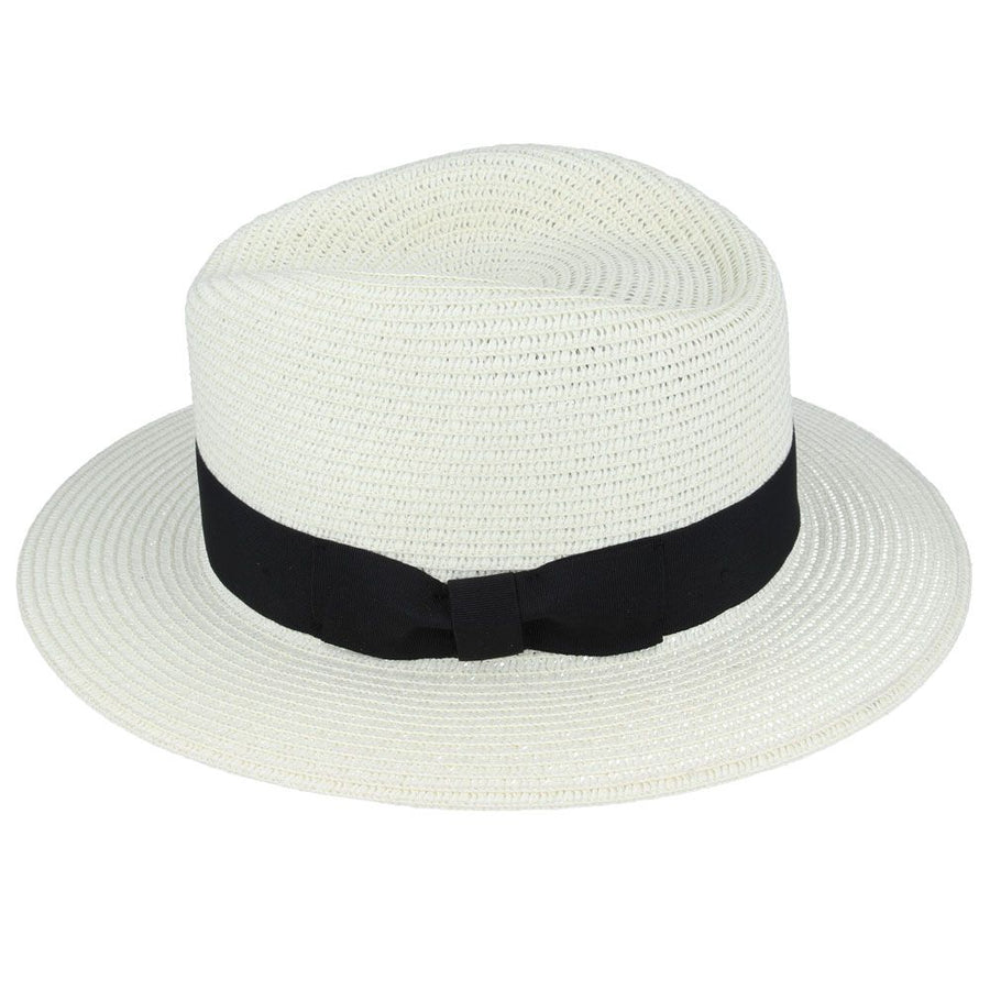 Summer Paper Straw Fedora Hat