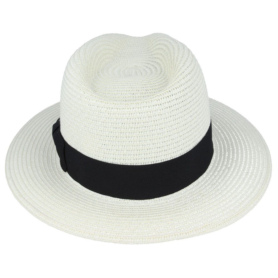 Summer Paper Straw Fedora Hat