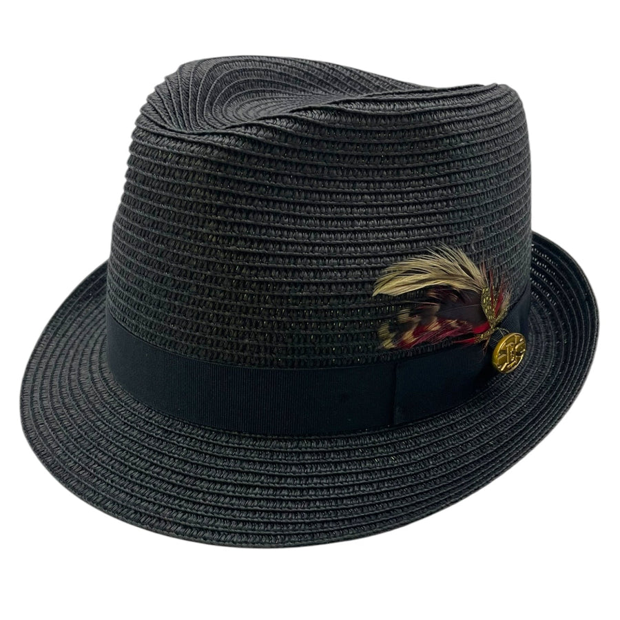 Summer Straw Trilby Hat