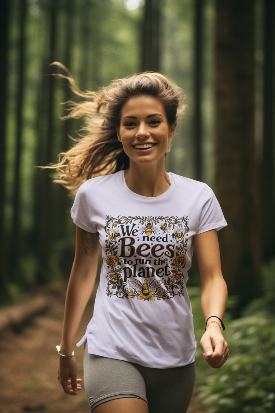 We need Bees to Run The Planet Organic Tees