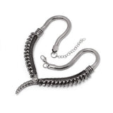 Spine Necklace Gothic Pewter Statement Collar Alchemy