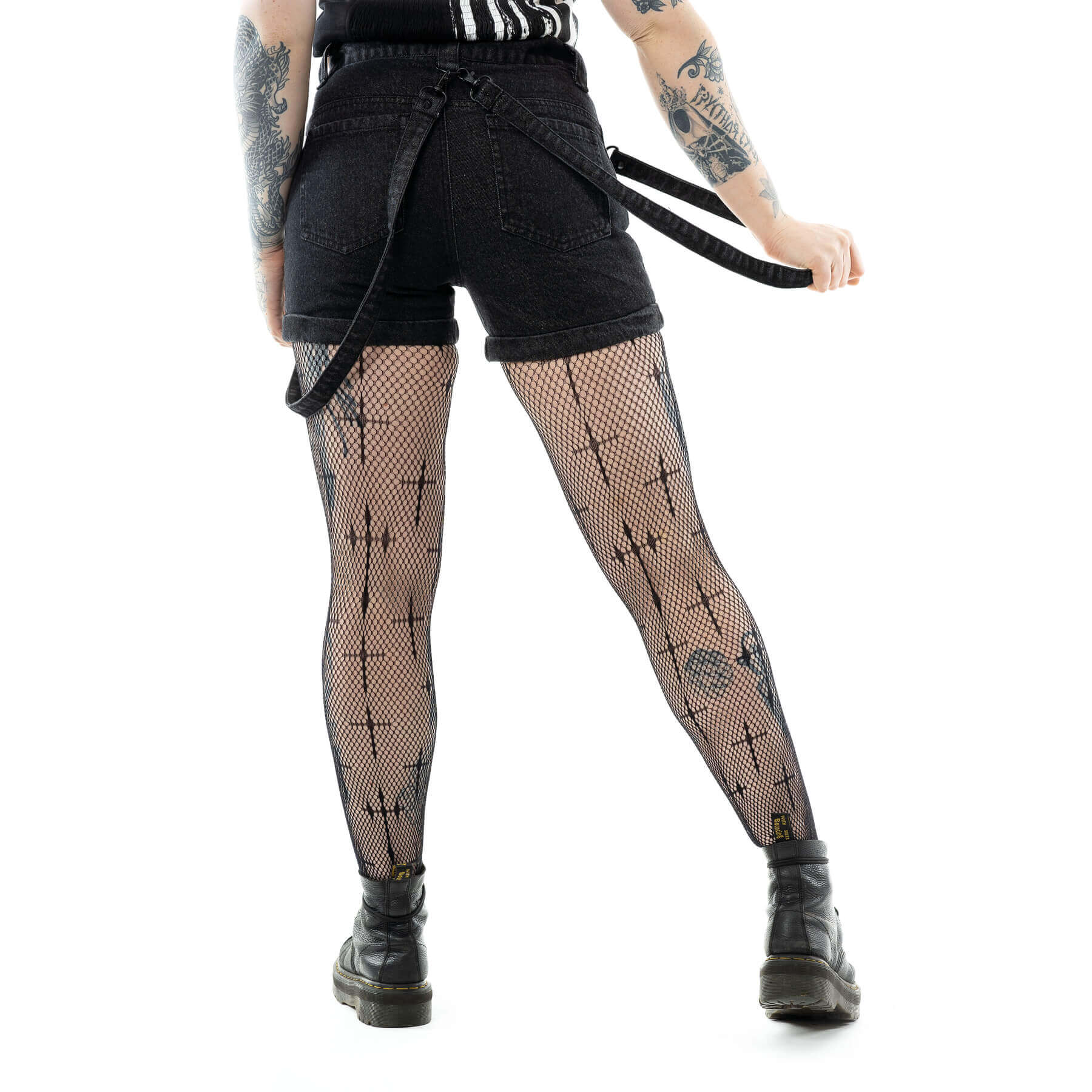 Vixxsin Undead Shorts Black Stonewash