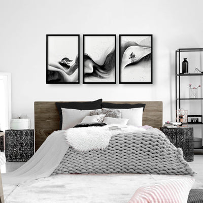 Wall Canvas Art | Set of 3 Asian Inspired Wall art Prints