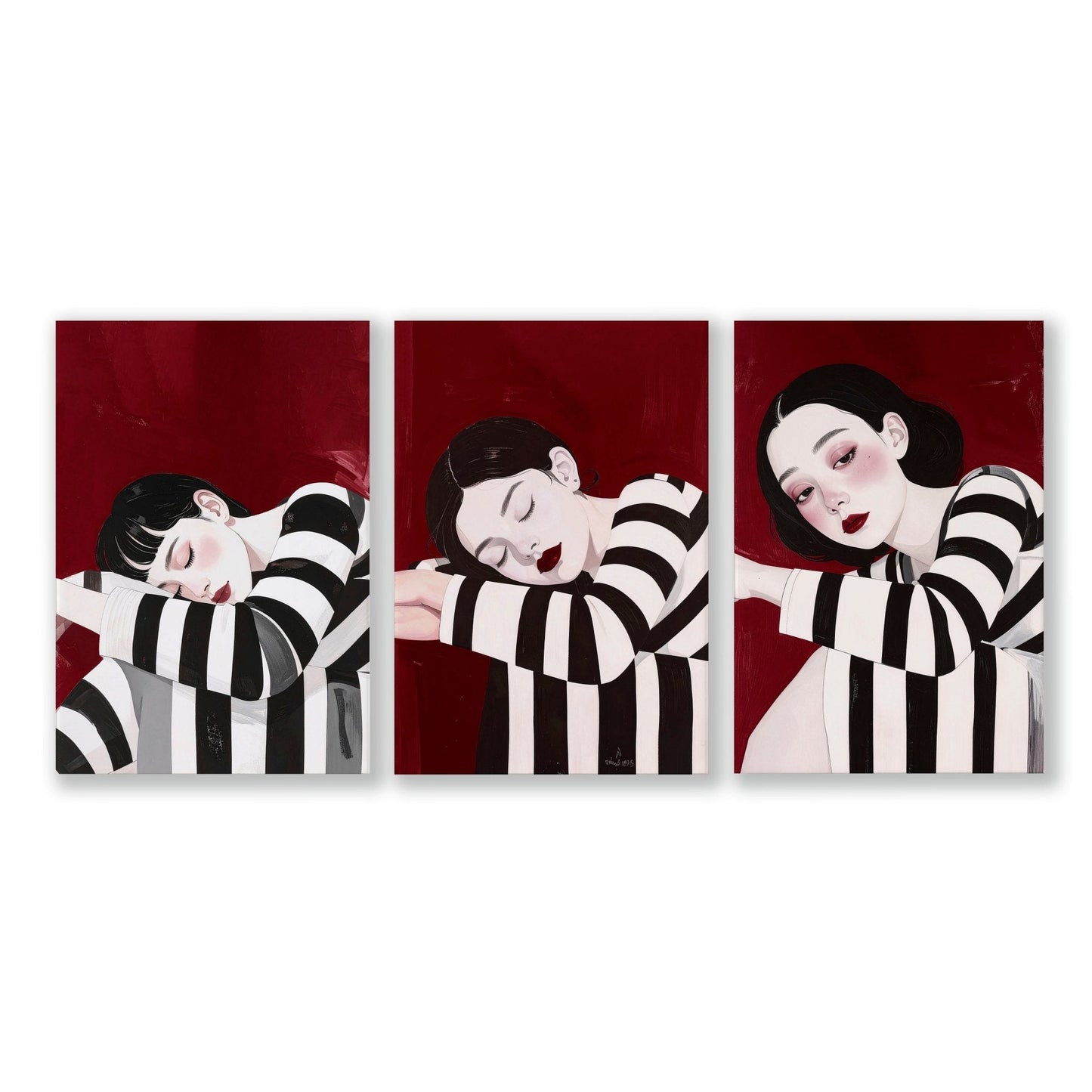 Wall Hangings For Bedroom | Set of 3 Women Art Prints