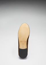 Women's Penny Loafers Leather Sole, brown suede