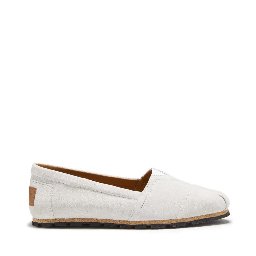 Women's Chukka Espadrilles, white suede